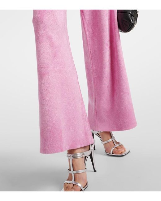Pantalones deportivos flared Crystal G Gucci de color Pink