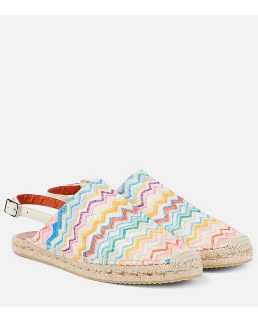 Missoni White Zigzag Espadrilles