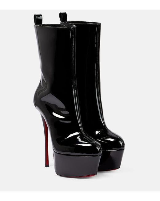 Christian Louboutin Dolly Alta 160 Platform Ankle Boots in Black | Lyst