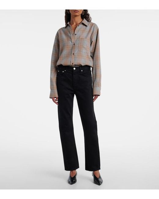 Citizens of Humanity Blue Blaine High-Rise Straight Jeans
