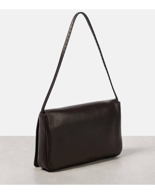 The Row Black Nuance Leather Shoulder Bag