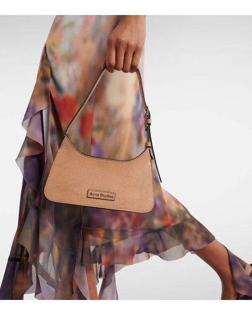 Sac Platt Micro En Cuir Acne en coloris Brown