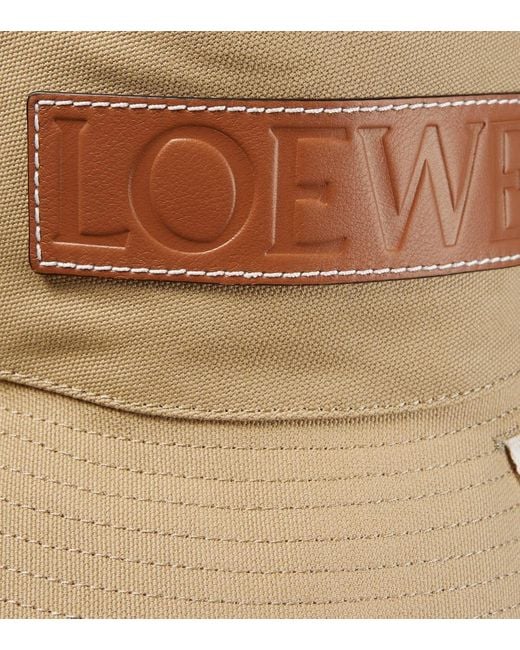 Loewe Natural Luxury Fisherman Hat In Canvas
