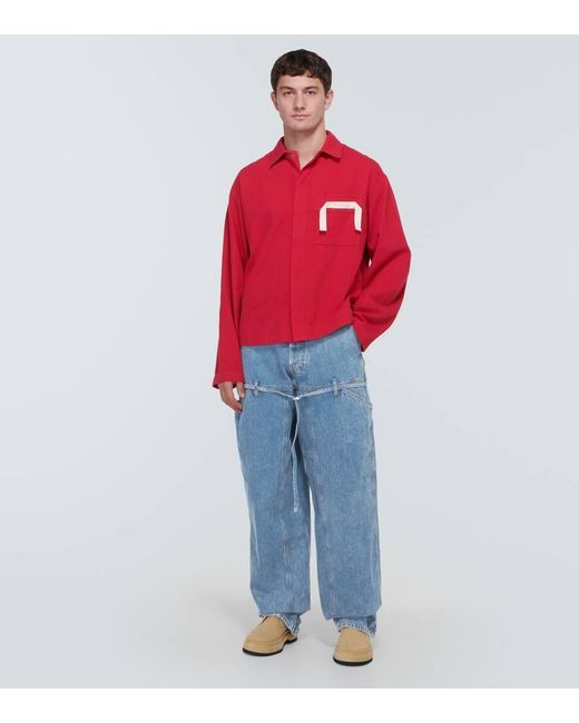 Jeans Le De Nimes A Gamba Larga di Jacquemus in Blue da Uomo