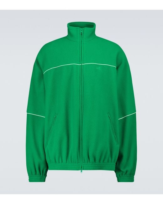 Balenciaga Trainingsjacke aus Fleece in Grün für Herren | Lyst DE