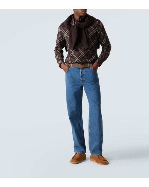 Burberry Black Robert Essentials Classic Long Sleeve Shirt for men