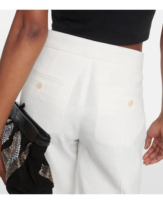 Isabel Marant White Scarly Wide-Leg Pants