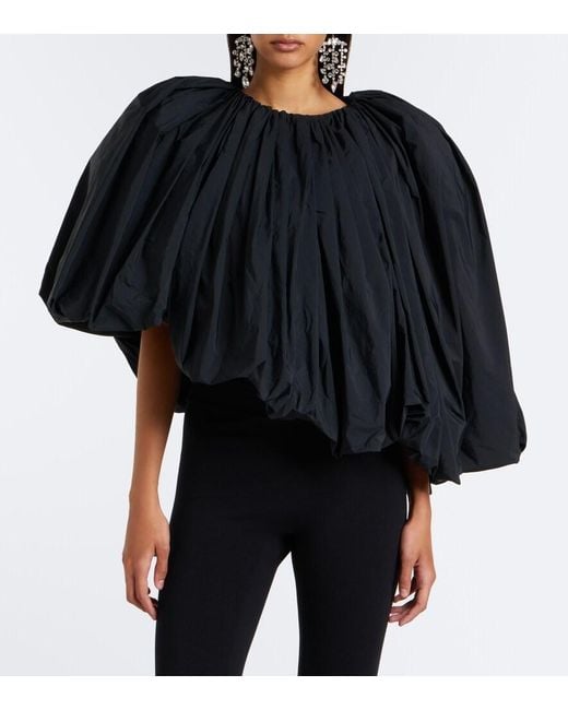 Top Asimetrico Drapeado Magda Butrym de color Black