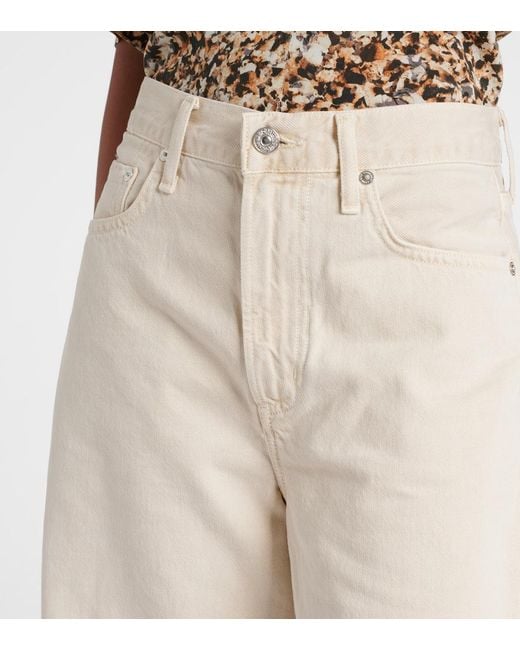 Citizens of Humanity Natural Miro High-Rise Barrel-Leg Jeans
