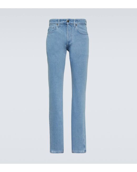 Thom Sweeney Blue Straight Jeans for men