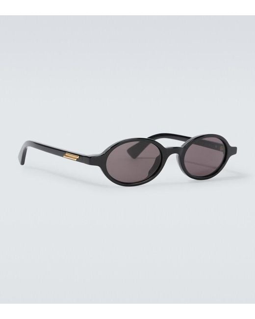 Bottega Veneta Brown Oval Sunglasses for men