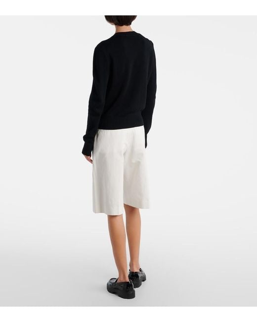 AMI Black Ami De Cour Wool Sweater