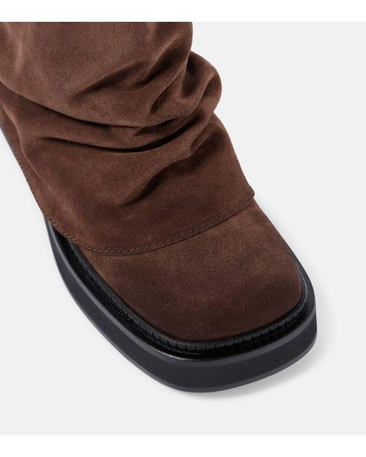 The Attico Brown Mini Robin Combat Boots