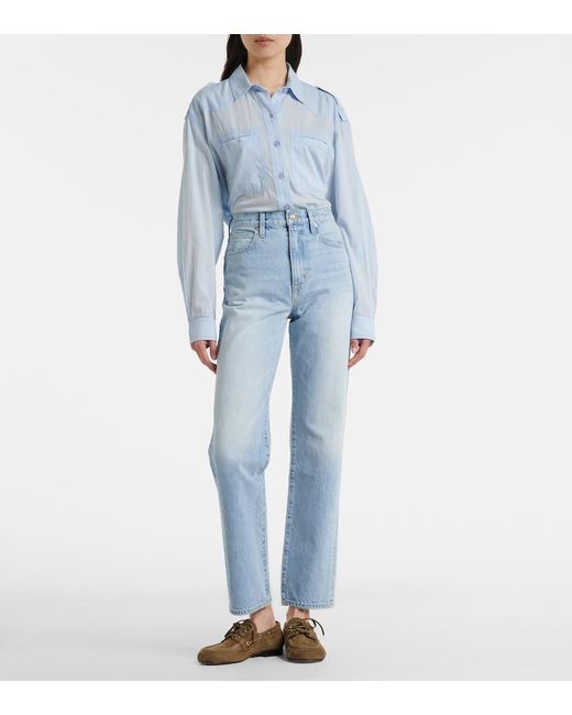 SLVRLAKE Denim Blue London Straight Jeans