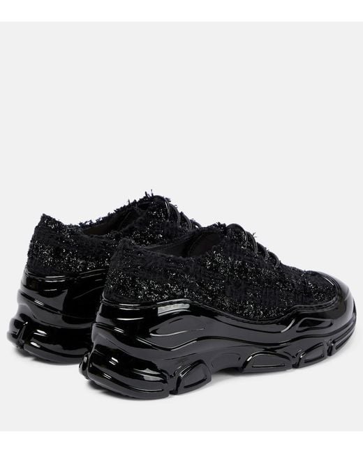 Simone Rocha Black Embellished Low-Top Sneakers