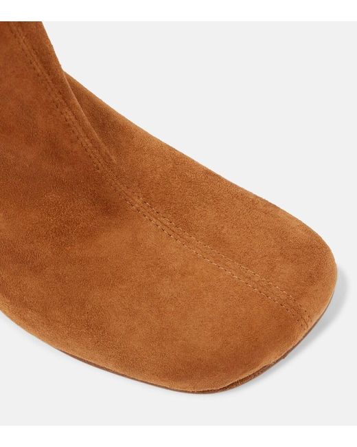 Dries Van Noten Brown 65 Suede Ankle Boots
