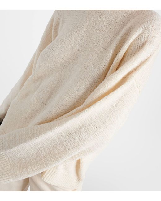 Totême  White Cotton-blend Sweater