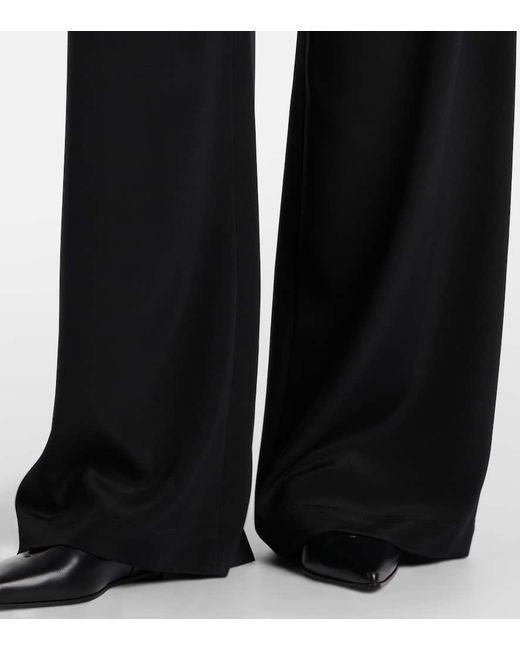 パンツ MAX MARA BONN COMFORT TROUSERS IN CREPE DE CHINE STRETCH Comfortable trousers in stretch crêpe de Chine, ivory