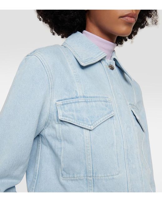 Nanushka Blue Verena Denim Jacket