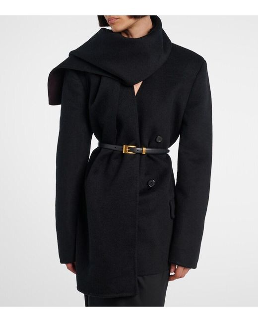 The Row Black Downtown Leather Belt