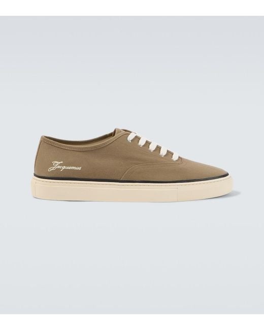 Jacquemus White Fefe Canvas Sneakers for men