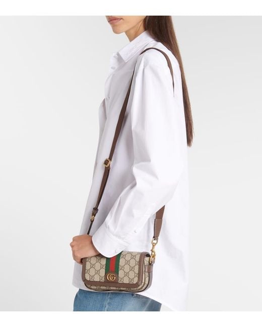 Gucci Brown Ophidia Mini-Tasche