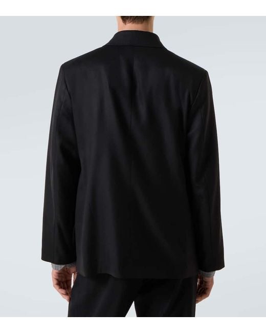 Our Legacy Black Unconstructed Wool Blazer for men