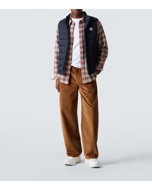 Chaleco De Plumas Barthe Moncler de hombre de color Blue
