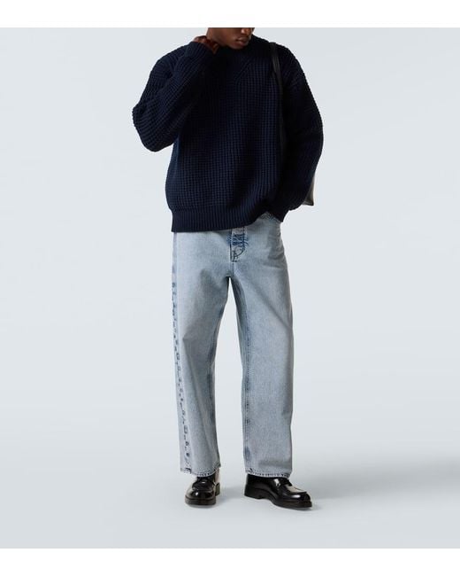 Jil Sander Blue Wide-Leg Jeans for men