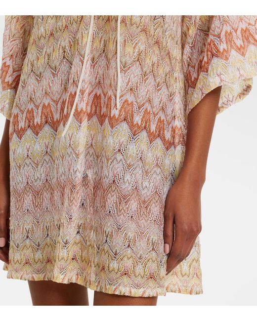Missoni Natural Zigzag Lame Beach Cover-Up