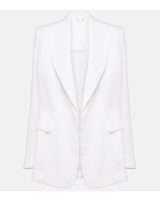 Chloé White Ramie Blazer