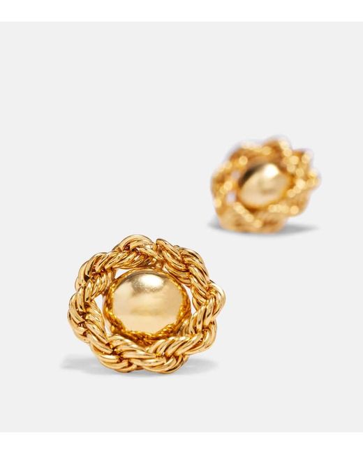 Pendientes Caryann Chapados En Oro Jennifer Behr de color Metallic