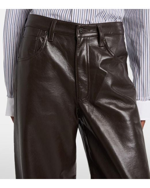 Citizens of Humanity Black Ayla High-Rise Wide-Leg Pants