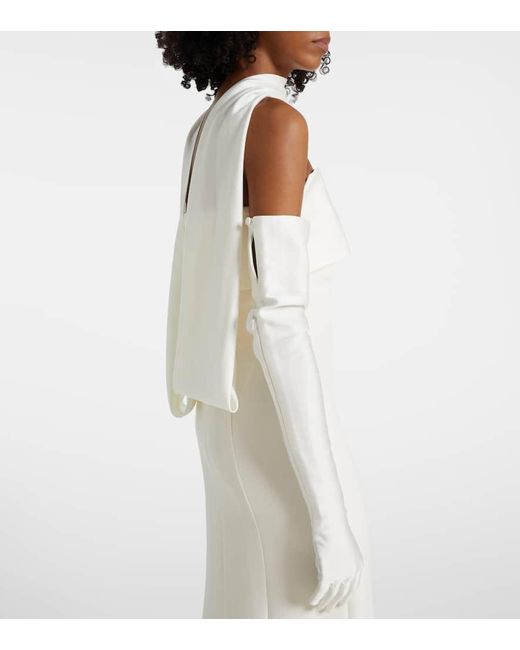 Safiyaa White Robe Roshana Aus Crepe
