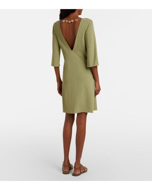 Eres Green Fabuleuse Beaded Midi Dress