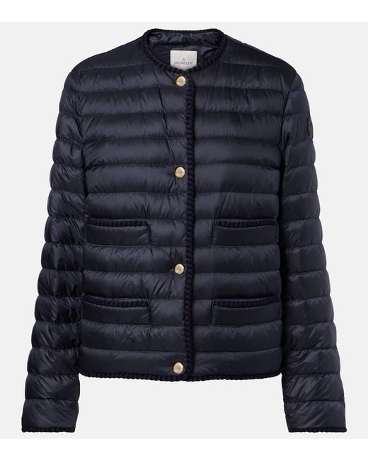 Moncler Blue Circaete Quilted Down Jacket