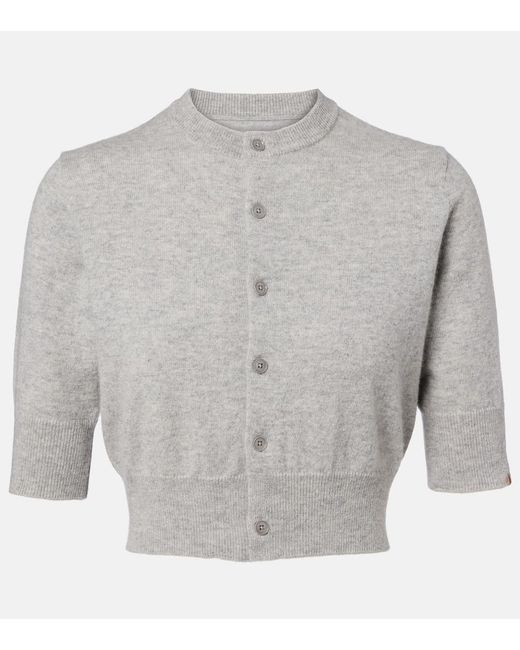 Extreme Cashmere Gray N°474 Super Little Cashmere Cardigan