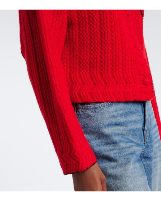 Chloé Embroidered Wool And Cashmere Cardigan