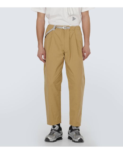 And Wander Natural Technical Tapered Pants for men