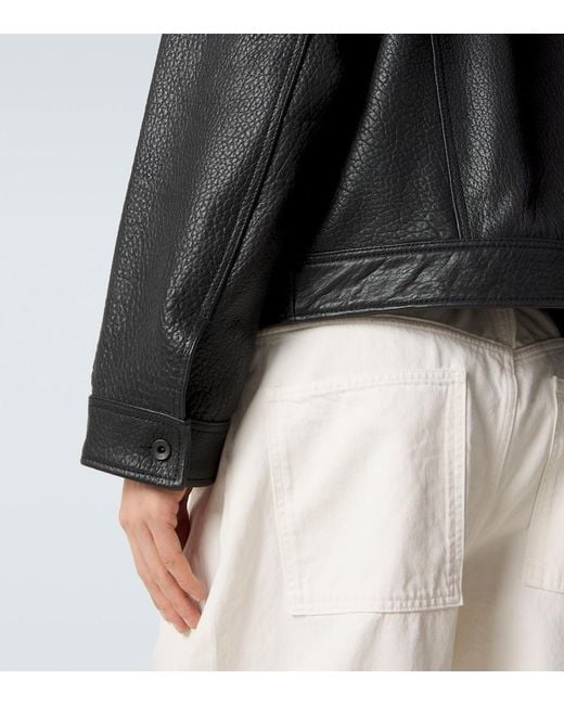 Studio Nicholson Black Leather Jacket for men