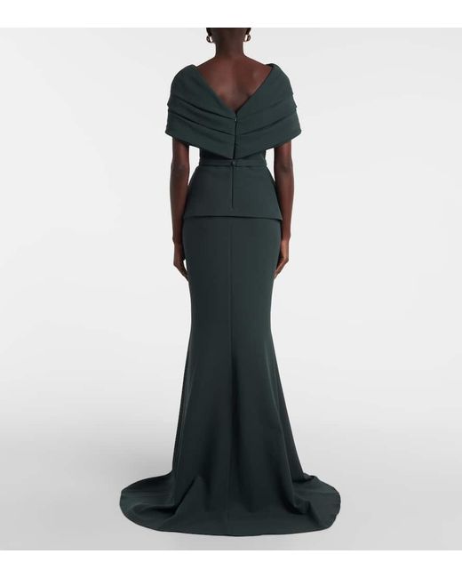 green emerald velvet dress Dara Jewel Green Long Dress – Maison Safiyaa USA