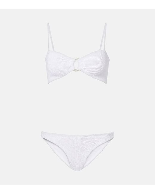Hunza G White Misty Bikini