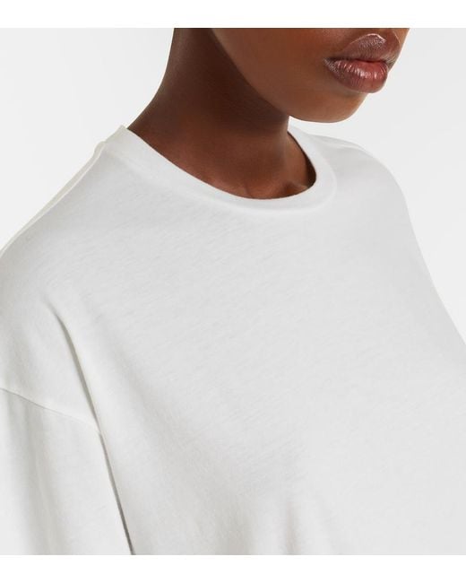 SLVRLAKE Denim White Boyfriend Cotton Jersey T-Shirt