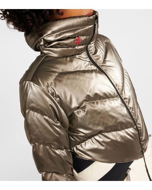 Perfect Moment Metallic Duvet Quilted Ski Jacket