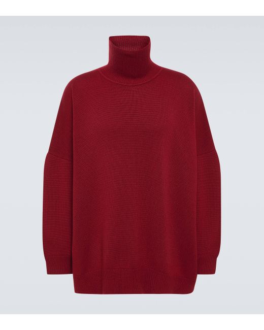 The Row Red Vinicius Cashmere Turtleneck Sweater for men