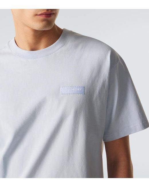 Givenchy White Logo Cotton Jersey T-Shirt for men
