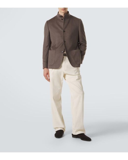 Lardini Brown Cashmere Jacket for men