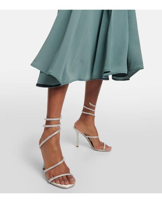 Rene Caovilla Multicolor Cleo 105 Embellished Sandals