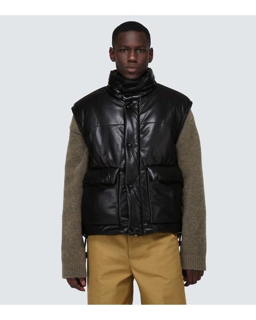 Nanushka Black Jovan Puffer Vest for men
