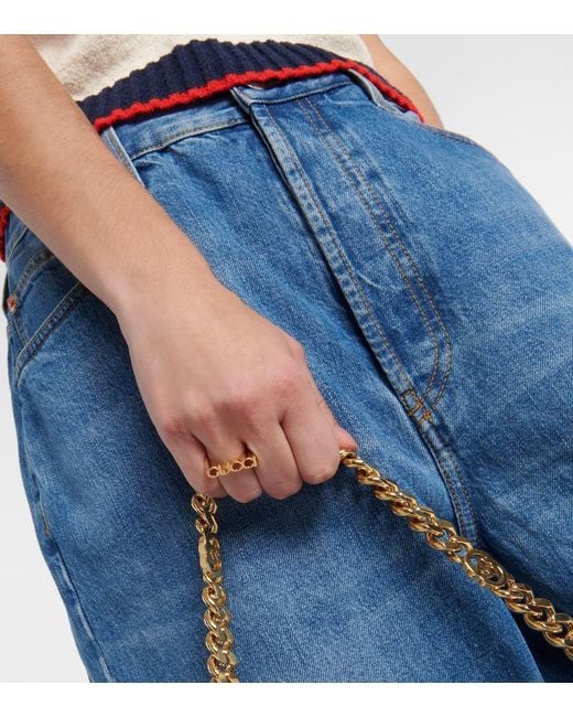 Gucci Metallic Ring Mit ""